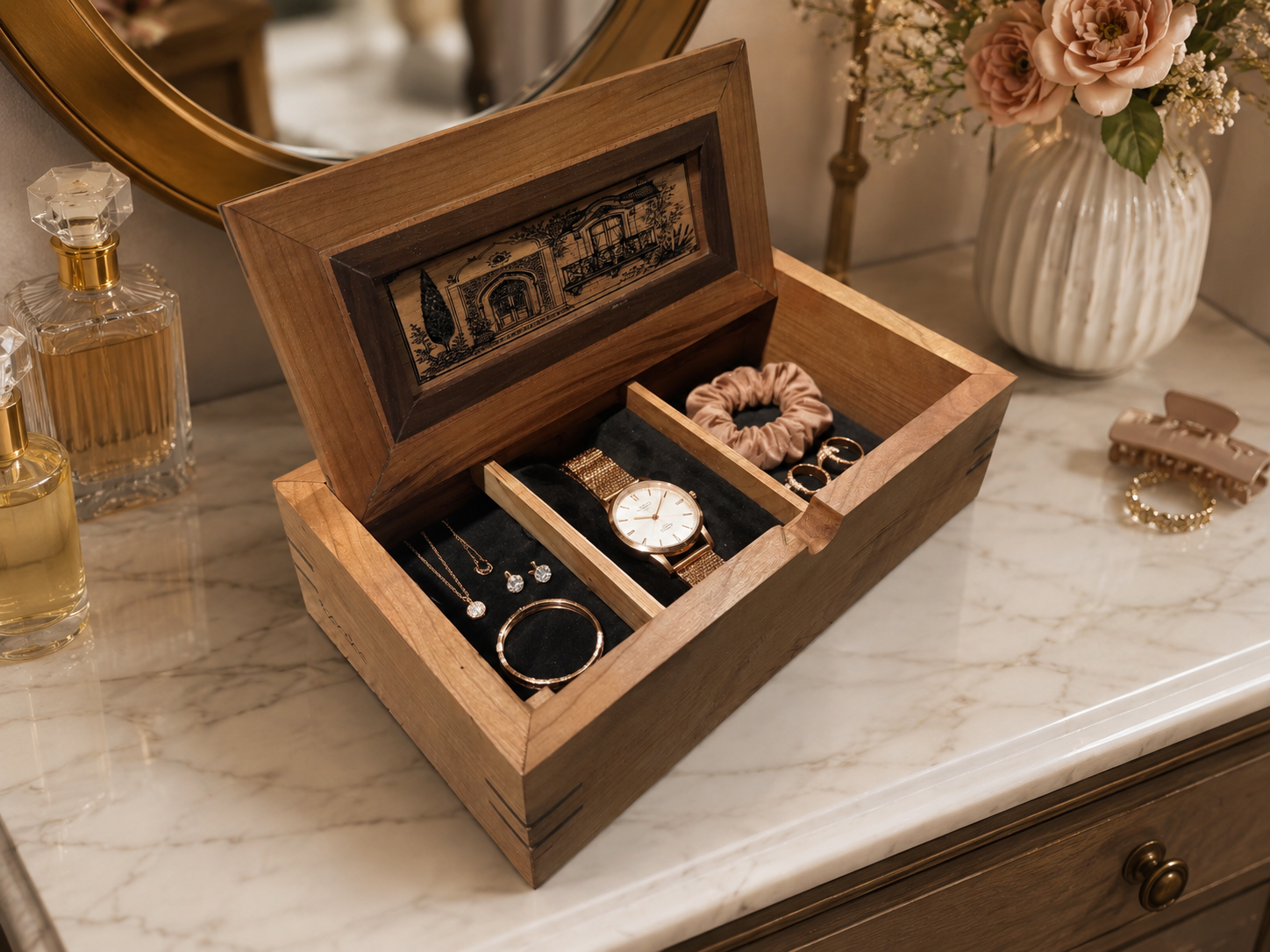 Velvet Jewelry Chest